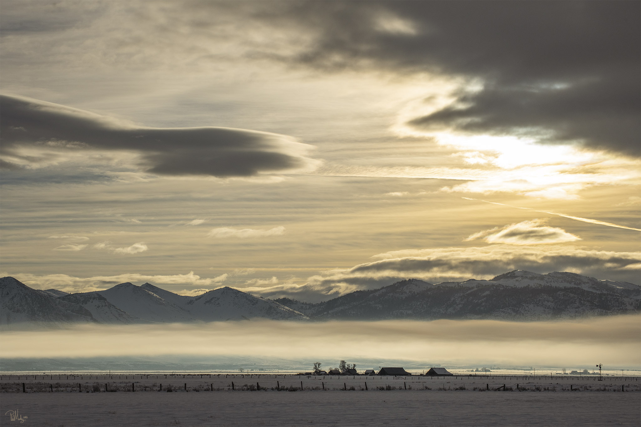 Layers of Clouds and Light over a f