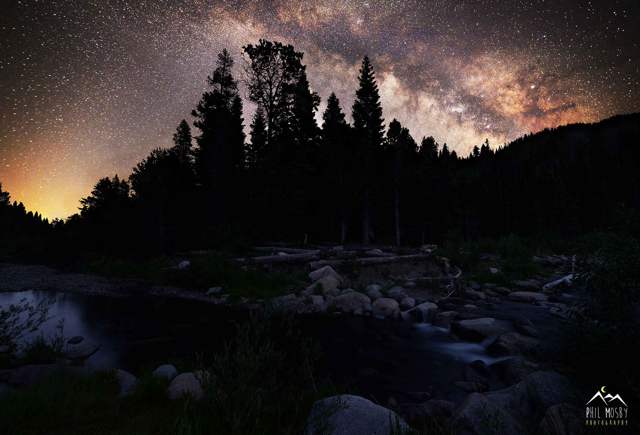 Milky Way over Blackwood Creek, wes