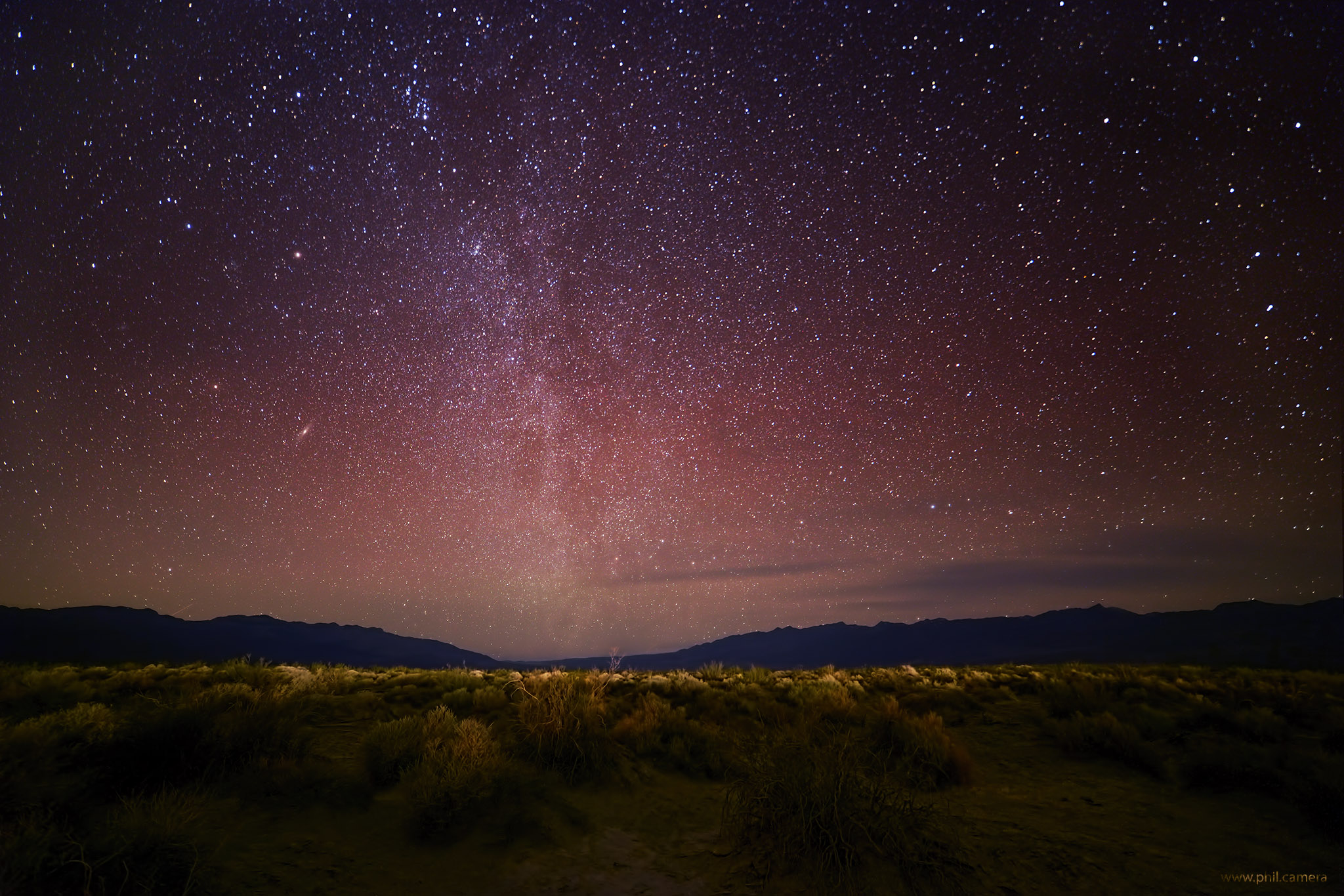 Infinite Night Sky in the Desert - 