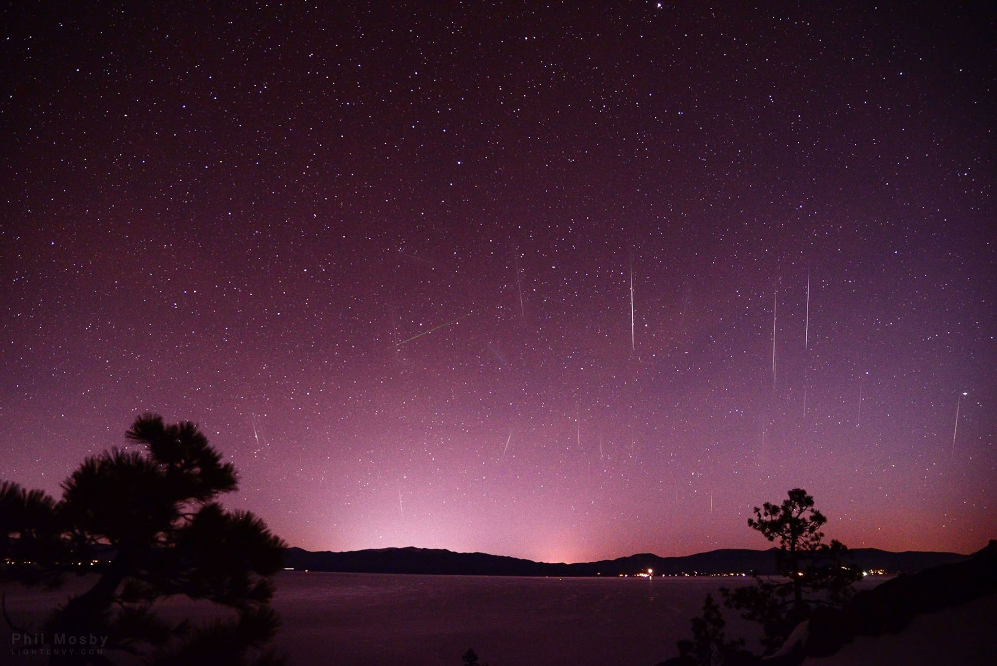 The Geminid Meteor Shower, from Eag