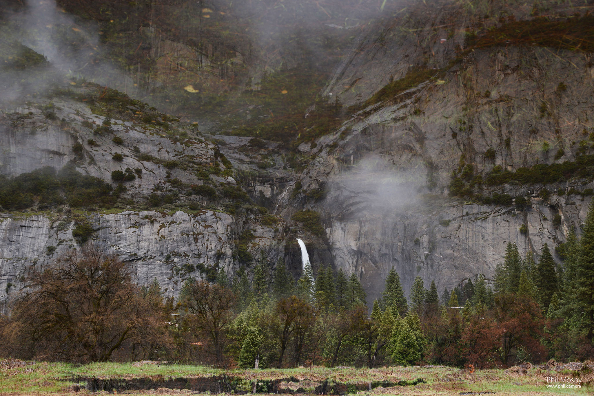Perfect Reflection of Yosemite Fall