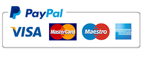 All major credit cards acccepted via Paypal